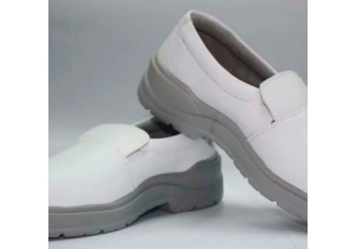 PU ESD Safe Shoes, White